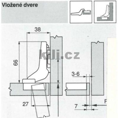Z�v�s CLIP vlo�en� 100� bez pru�iny na vrut