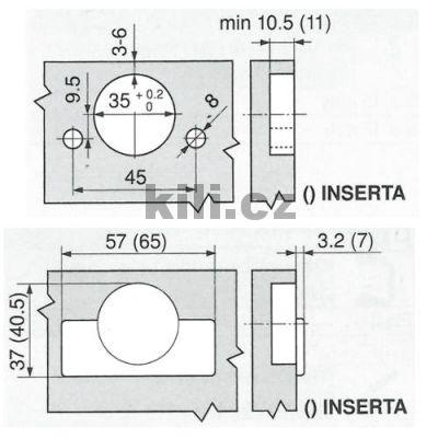 Z�v�s CLIP vlo�en� 100� bez pru�iny na vrut