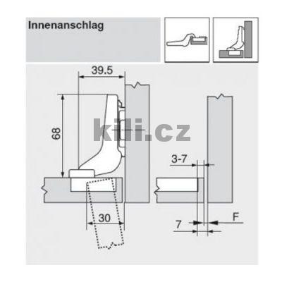 Z�v�s CLIP top vlo�en� 110� bez pru�iny inserta