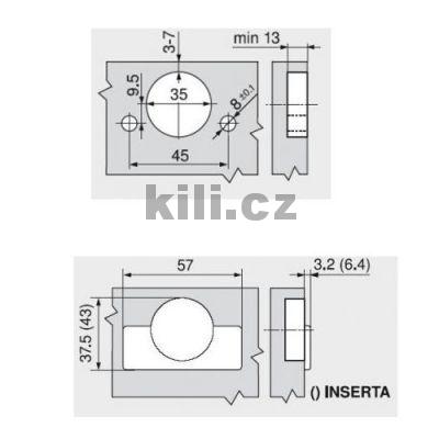 Z�v�s CLIP top vlo�en� 110� bez pru�iny inserta