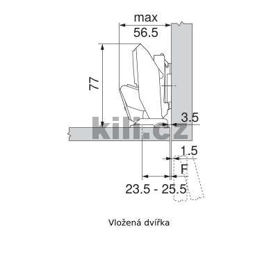 Z�v�s CLIP top tenk� dve�e 110� bez pru�iny EXPANDO T