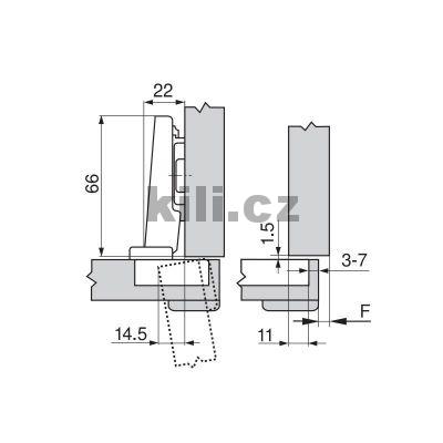 Z�v�s CLIP top nalo�en� siln� dve�e nikl 95� bez pru�iny na vrut