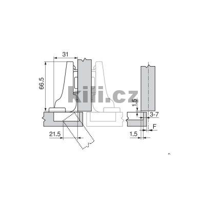 Z�v�s CLIP top polonalo�en� nikl 110� s tlumen�m na vrut