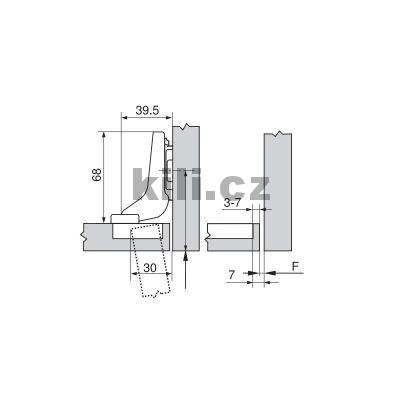 Z�v�s CLIP top vlo�en� �ern� onyx 110� s tlumen�m na vrut