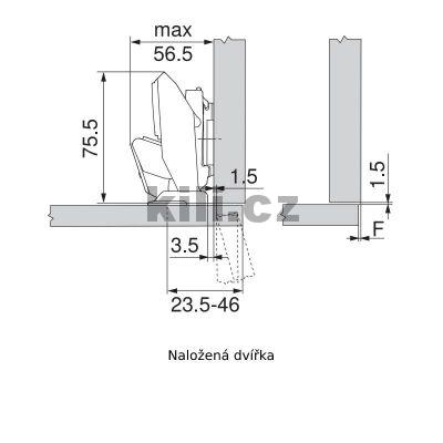 Z�v�s CLIP top tenk� dve�e nikl 110� s tlumen�m EXPANDO T