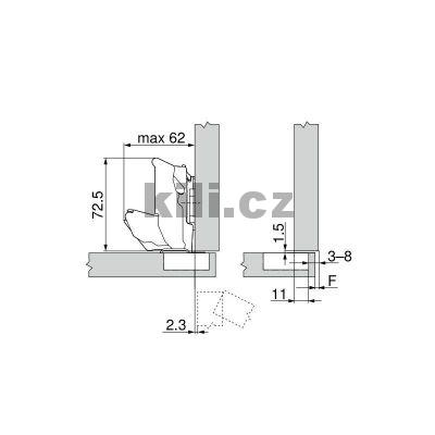 Z�v�s CLIP top nalo�en� �ern� onyx 155� s tlumen�m na vrut