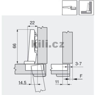 Z�v�s CLIP top nalo�en� siln� dve�e 95� s tlumen�m na vrut