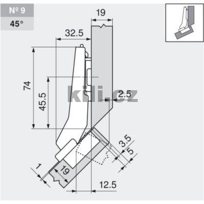�hlov� z�v�s CLIP top nalo�en� +45� s tlumen�m inserta