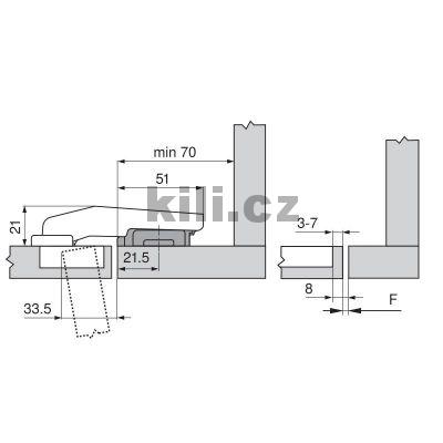 Z�v�s CLIP top vlo�en� slep� �hel 95� s tlumen�m na vrut