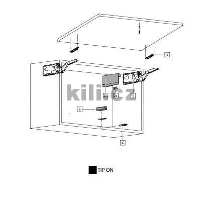 Vyhazova� TIP-ON kr�tk� �ed�