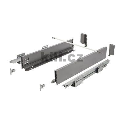 Kompletn� z�suvka AXIS PRO antracit 86 mm 400 mm plnov�suv 40 kg Push to open