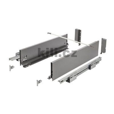 Kompletn� z�suvka AXIS PRO antracit 120 mm 400 mm plnov�suv 40 kg Push to open