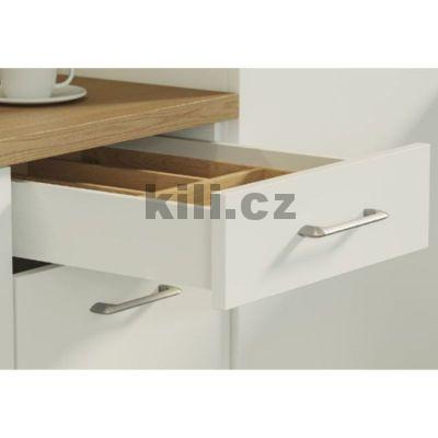 Kompletn� z�suvka AXIS PRO b�l� 68 mm 450 mm plnov�suv 40 kg Push to open, Slim