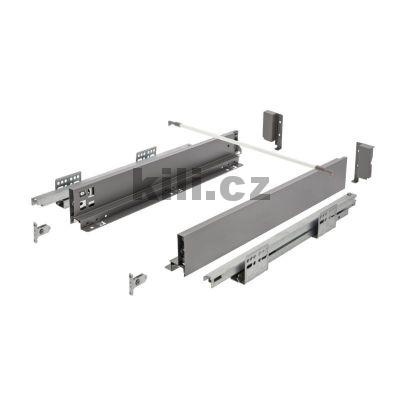 Kompletn� z�suvka AXIS PRO antracit 68 mm 450 mm plnov�suv 40 kg Push to open, Slim