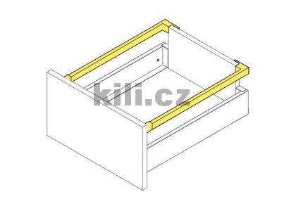 Reling pod�ln� LEVEL SPACE PRO 450 mm, �ern�