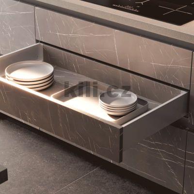 Kompletn� z�suvka AXIS PRO 18 mm �ed� 120 mm 300 mm plnov�suv 40 kg s tlumen�m pro 18 mm desky