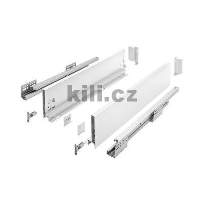 Kompletn� z�suvka AXIS PRO 18 mm b�l� 120 mm 350 mm plnov�suv 40 kg s tlumen�m pro 18 mm desky