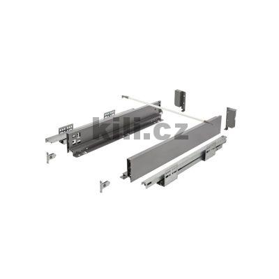 Kompletn� z�suvka AXIS PRO antracit 68 mm 500 mm plnov�suv 40 kg Push to open, Slim