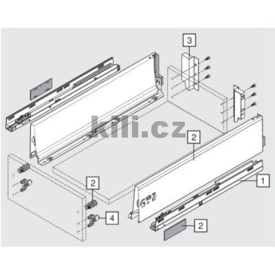 Sada bok� a krytek Antaro �ed� "K" 400 mm