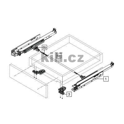 Plnov�suv Movento p�r 380 mm 40 kg TIP-ON