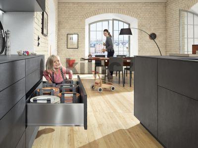 V�ce informac� o v�robku Kompletn� z�suvka LEGRABOX nerez "C" 500 mm 40 kg s tlumen�m