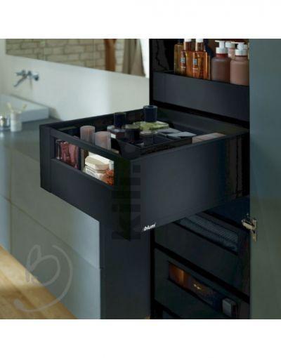 V�ce informac� o v�robku Kompletn� vnit�n� z�suvka LEGRABOX �ern� "C" s relingem 650 mm 70 kg s tlumen�m