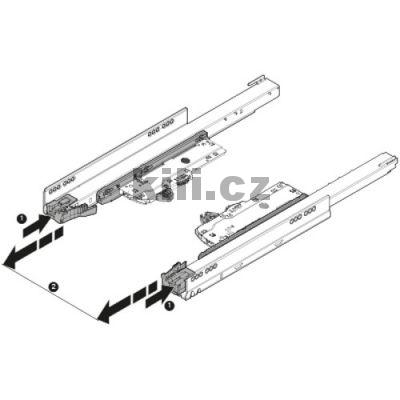 TIP-ON Blumotion Legrabox a Movento S1 270 - 320 mm 10 - 20 kg