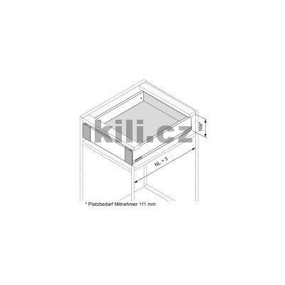 P��chytky vnit�n�ho �ela Merivobox indium �ed� "M"