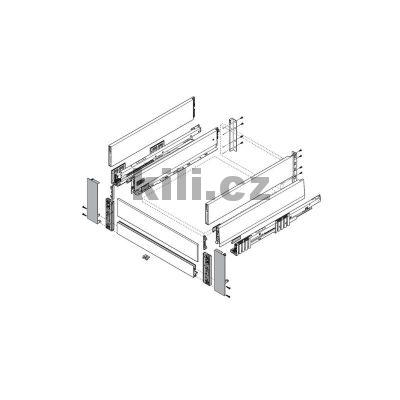Bo�n� z�suvn� prvek Merivobox "BOXCAP" indium �ed� 450 mm