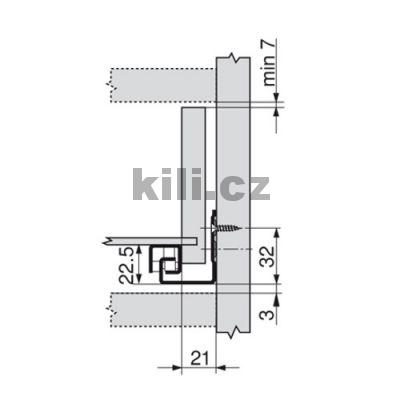 Sada bo�n� stabilizace pro TANDEM, NL=650 mm, ��ste�n� v�suv, ke zkr�cen�