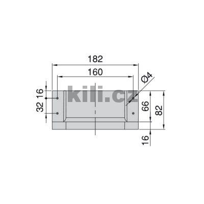 Zaoblen� prvek do z�suvky pod d�ez nebo umyvadlo, b�l�