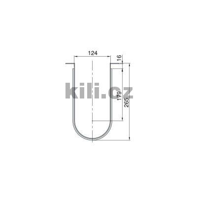 Zaoblen� prvek do z�suvky pod d�ez nebo umyvadlo, �ed�