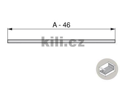 Reling vnit�n�ho �ela PROTONE/CONCEPT antracit 1122 mm