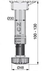 Soklov� noha 30/48mm 100 - 130mm �ern�
