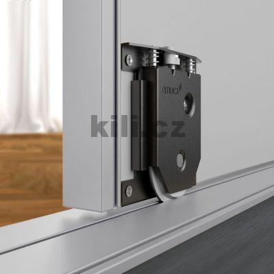 Sada kole�ek PLACARD 74 pro 1 dve�e s brzdou 70 kg, ocel/plast