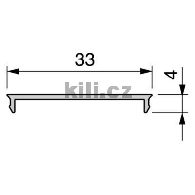 Placard kryt doln� kolejnice 3,9 m