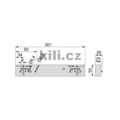 Distan�n� podlo�ka pro syst�m HACK, �ern�, 2005100401