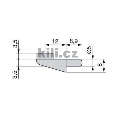 Policov� podp�rka s p��savkou na sklo rovn�