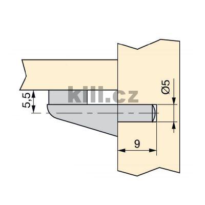 Policov� podp�rka s p��savkou na sklo rovn�