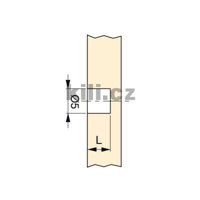 Hmo�dinka rozev�rac� M4 5x8 mosaz