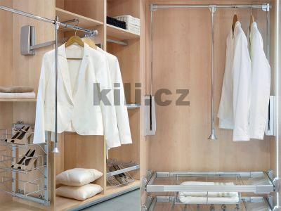 Dvoustrann� sklopn� �atn� ty� HANG st��brn� 600 mm - 830 mm 2004008001