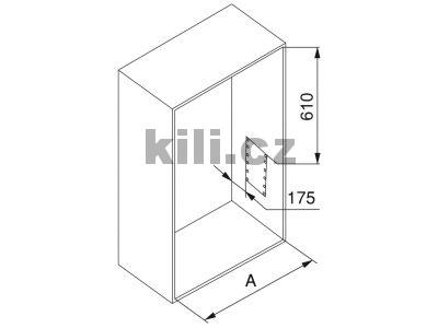Dvoustrann� sklopn� �atn� ty� HANG st��brn� 600 mm - 830 mm 2004008001