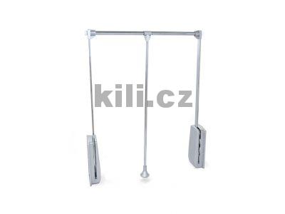 V�ce informac� o v�robku Dvoustrann� sklopn� �atn� ty� HANG st��brn� 830 mm - 1150 mm