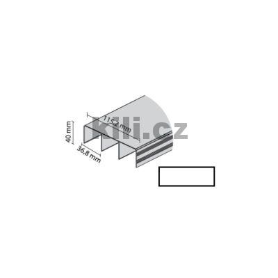 V�ce informac� o v�robku Profil Solid horn� b�l� mat 2m trojit� vod�c�