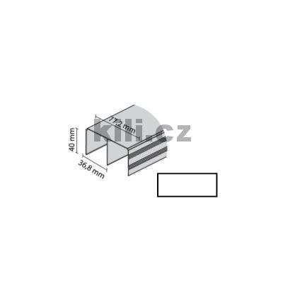 V�ce informac� o v�robku Profil Solid horn� b�l� mat 3m dvojit� vod�c�