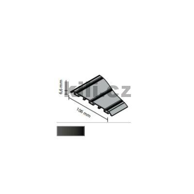 V�ce informac� o v�robku Profil Rama IV doln� �ern� industrial 2m trojit� vod�c�