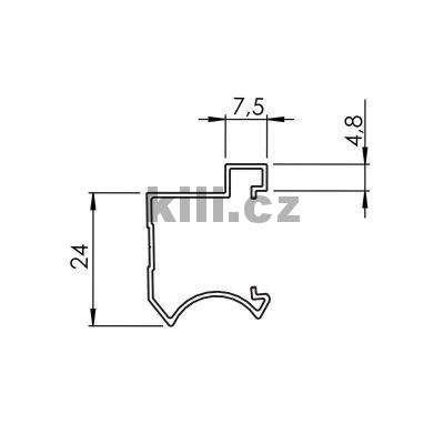 Profil Delta �ampa�, 18mm 8904