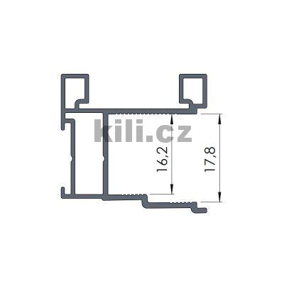 Profil ETA wide �ern� mat 82713 s �irokou dr�kou