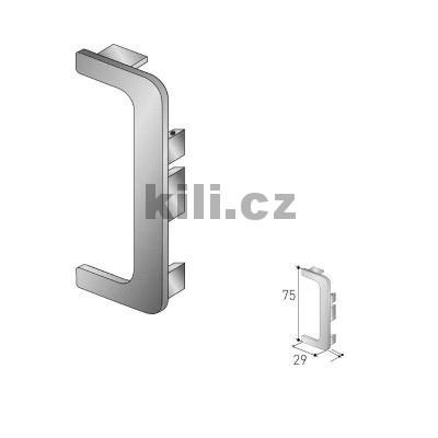 Z�slepka pro profil C (Gola) b�l� RAL 9003