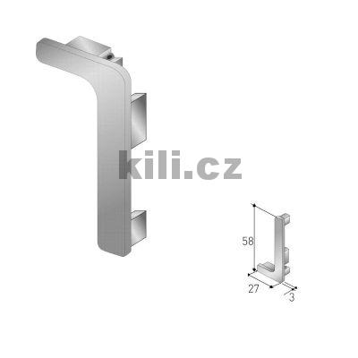 Z�slepka pro profil J (Gola) b�l� RAL 9003